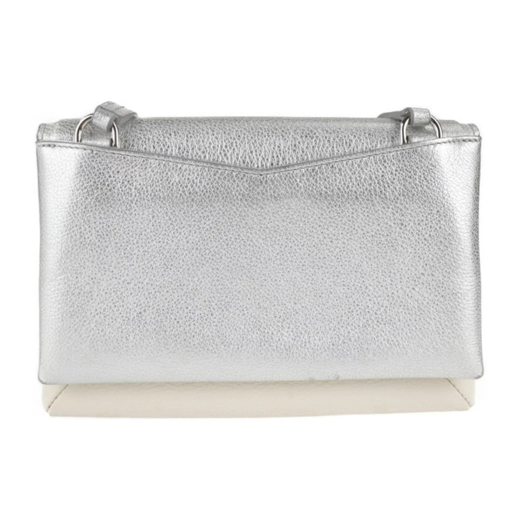 leather bag Givenchy silver Pre-Owned BB500VB01C (Good) Duet ivory brown shoulder