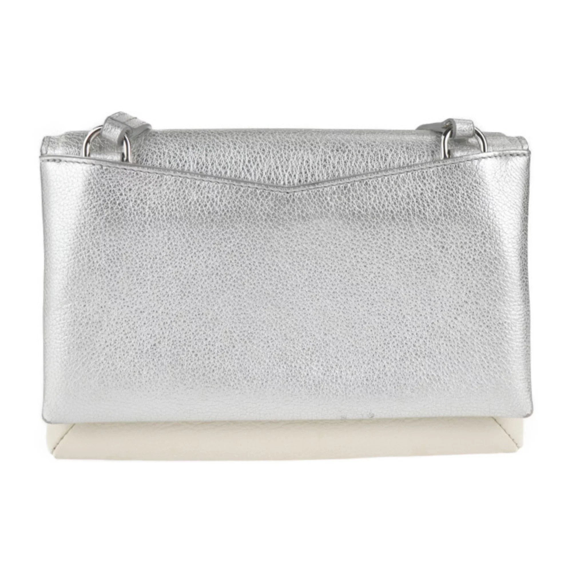 leather bag Givenchy silver Pre-Owned BB500VB01C (Good) Duet ivory brown shoulder