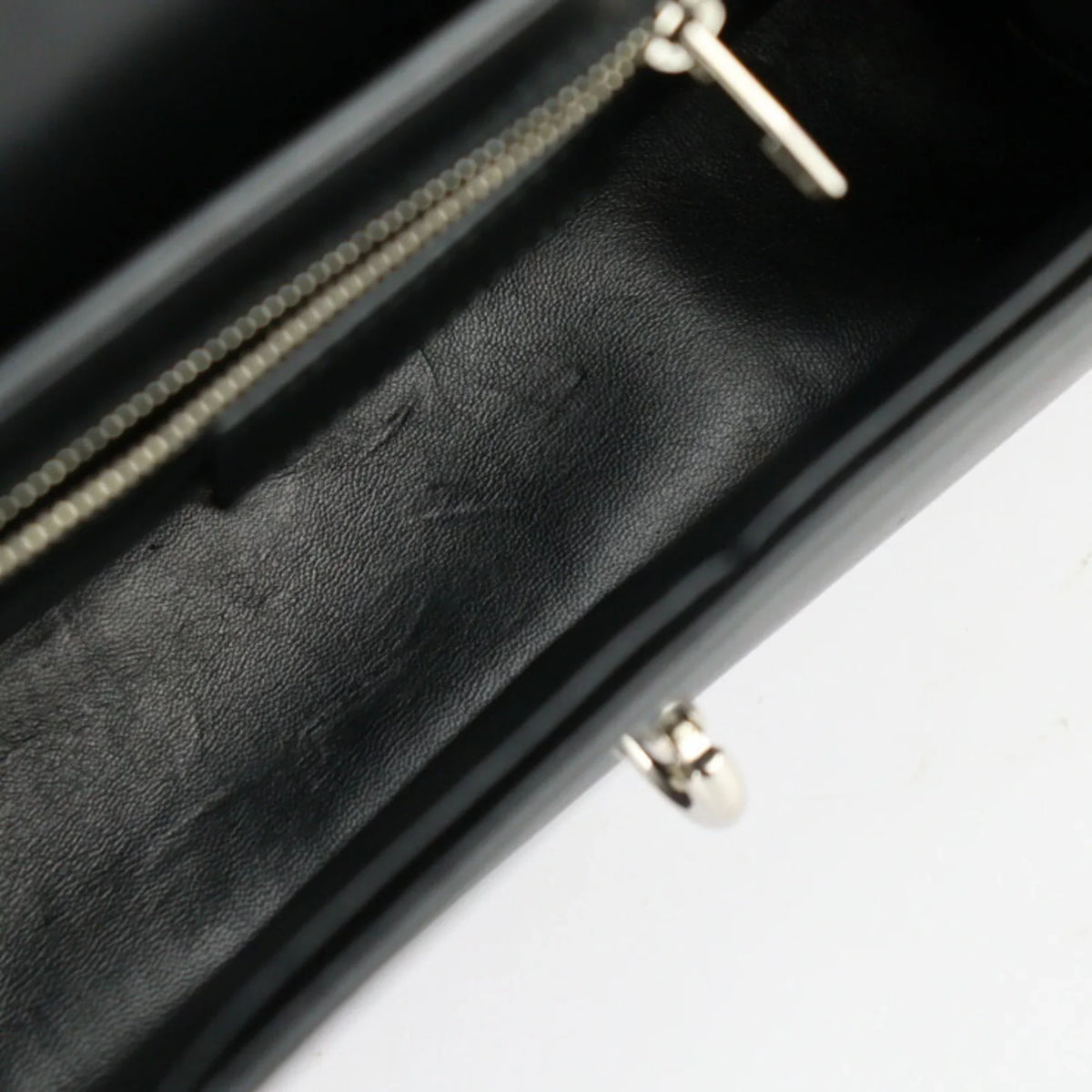 Balenciaga silver hardware mini leather system BALENCIAGA bag 2WAY Pre-Owned handbag shoulder trapeze mailon ivory black calf 331916 (Good)