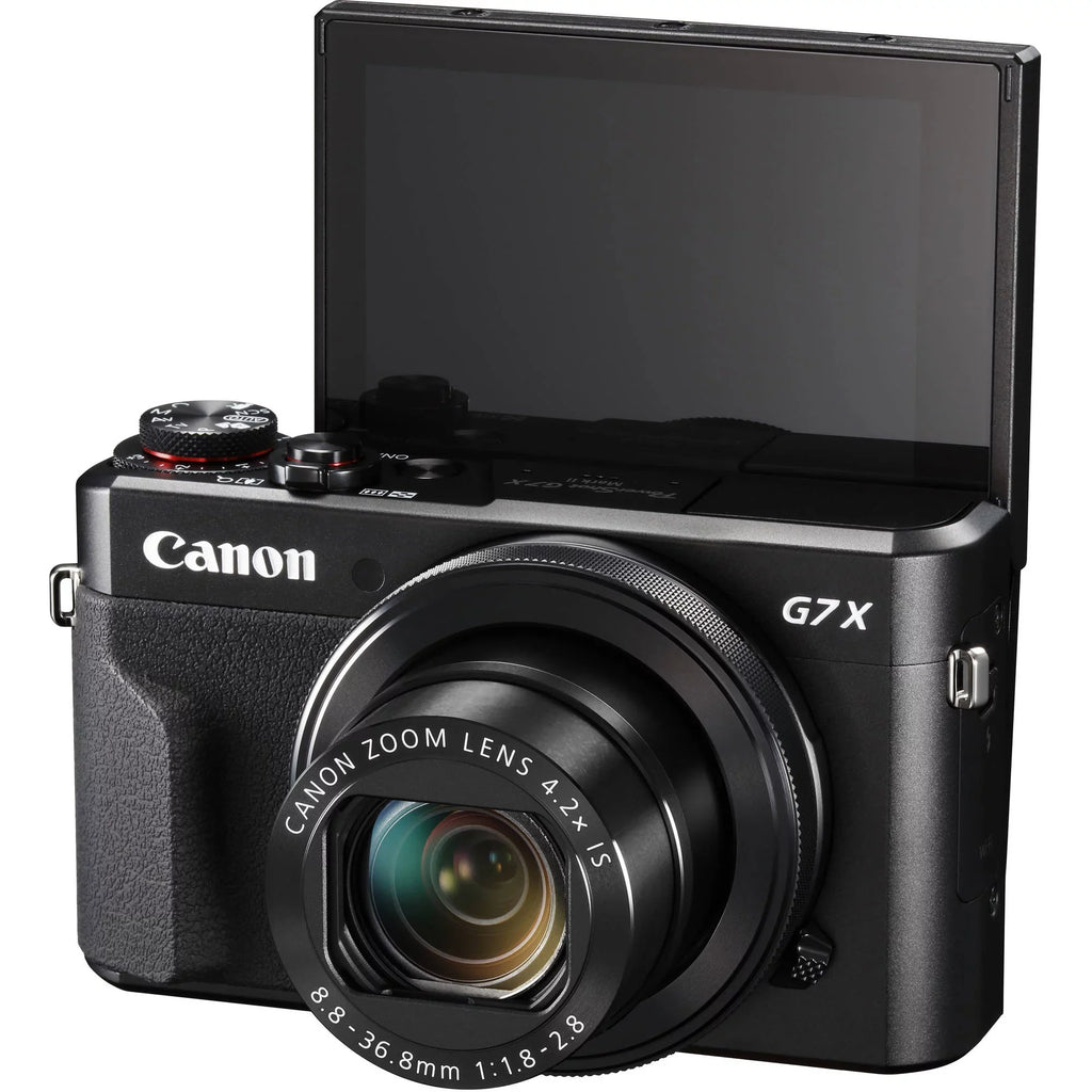 Accessory SanDisk PowerShot Camera Canon Battery, & X Life (Black) 64GB - with Tripod, II Card, Essential Digital Includes: Replacement Mark SDXC Ultra Extended Bundle Memory Carrying G7 Case More