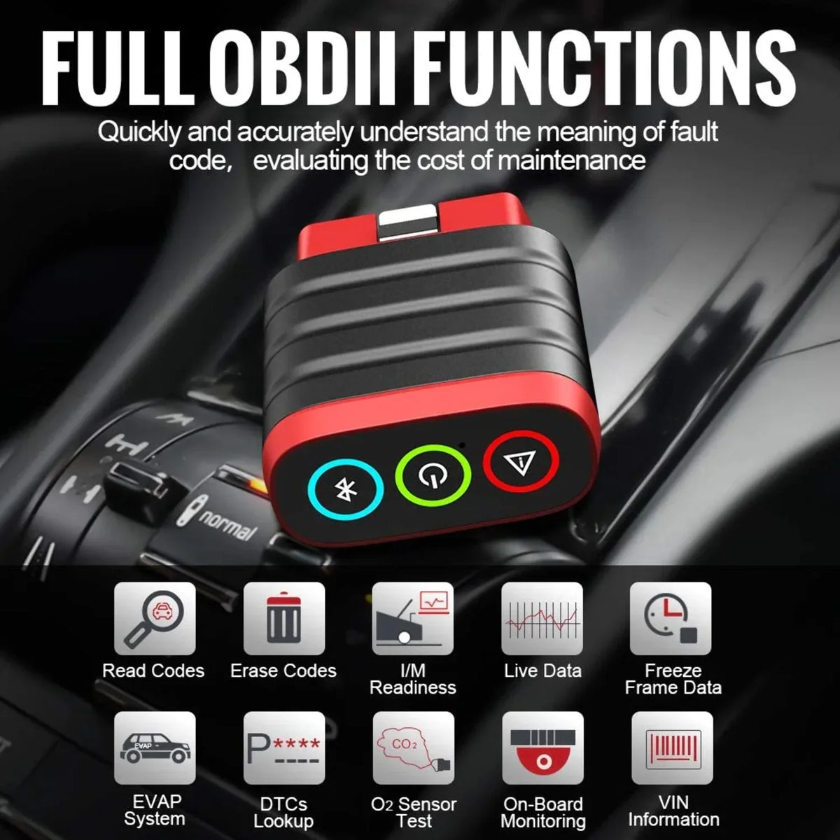 Scanner iOS Tool, Code Vehicles Diagnostic & THINKCAR Light Reader & Android, Fault 1996 Scanner Tool for for Bluetooth THINKDIAG All OBD2 - Scan Newer Engine MINI Check & Full-System Car OE
