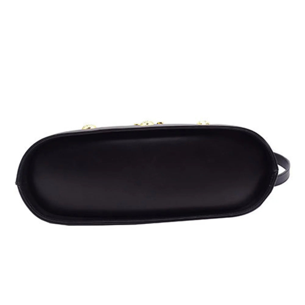 Ferragamo (Good) Pre-Owned Black Shoulder Salvatore Handbag Bag Ladies 2way