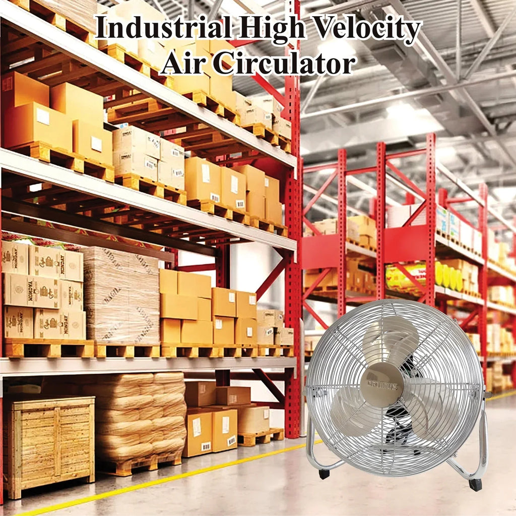 Industrial Fan, Inch Chrome 3 12 Heavy Optimus Duty Speed Aluminum F-4122