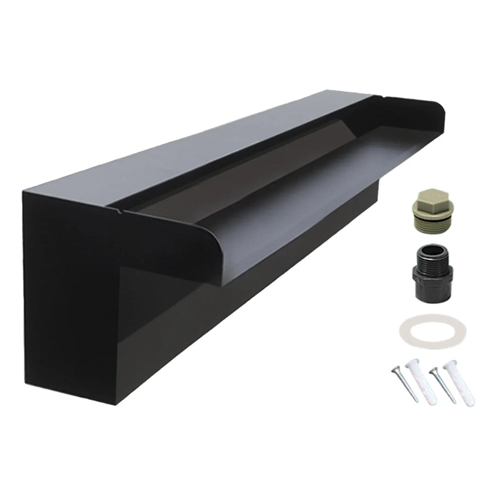 Mount Steel, SunniMix Spring Waterfall Stainless Spillway Spillway Pool Pond Hot Hotel SPA Wall Fountain for Feature Lobby,