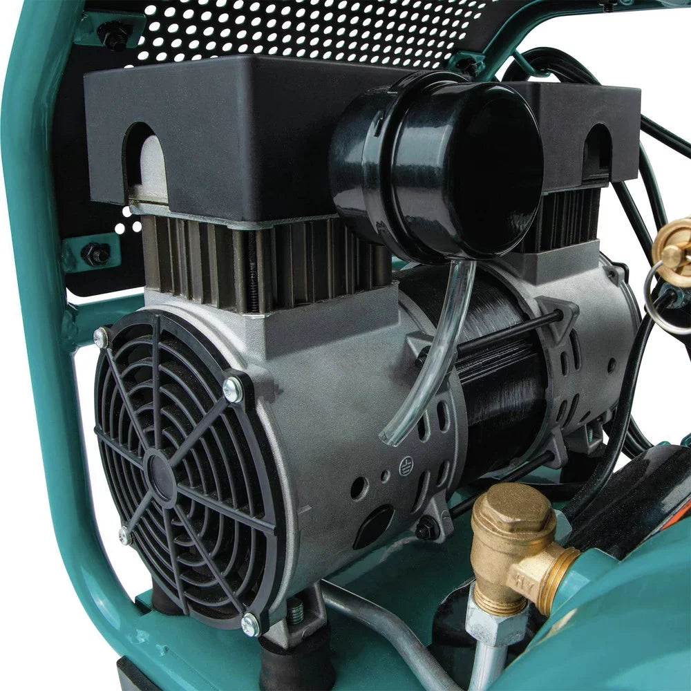 Makita Compressor Gallon 3 Quiet Oil-Free Carry oxygen MAC320Q 1-1/2 Series HP Hand
