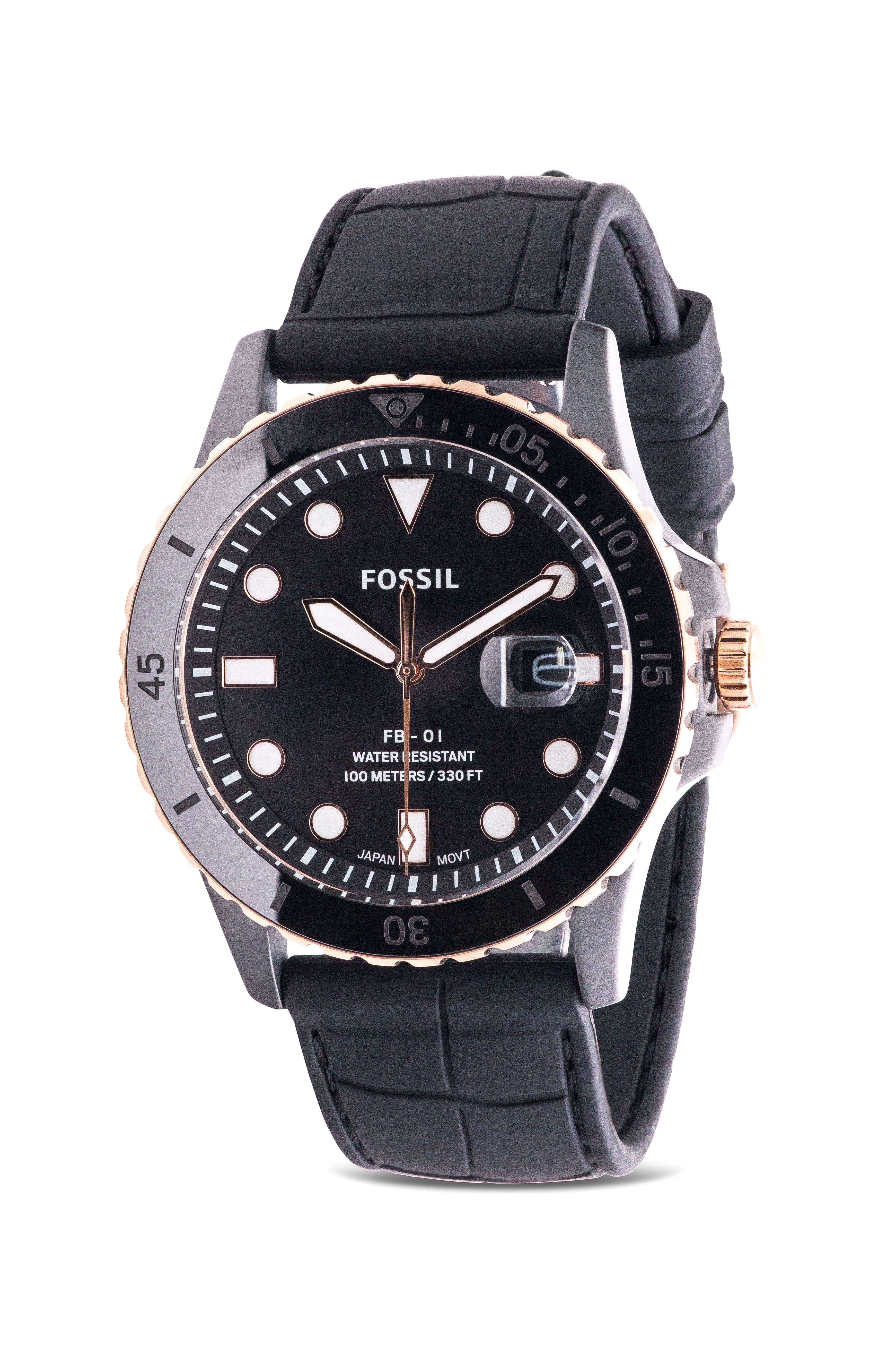 Black Silicone FB-01 CE5022 Watch Fossil Mens