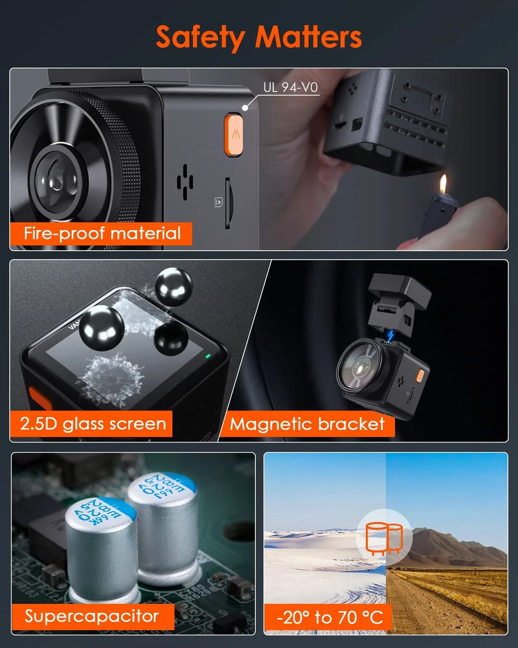 and Max Buffered WiFi Wireless Night with APP, Support 24 Motion Controller, Vision, Voice GPS Car Hours Parking Mode, Camera, E1 Mini Dash Detection, Dash Control Vantrue Front Cam 512GB 2.7K Speed,