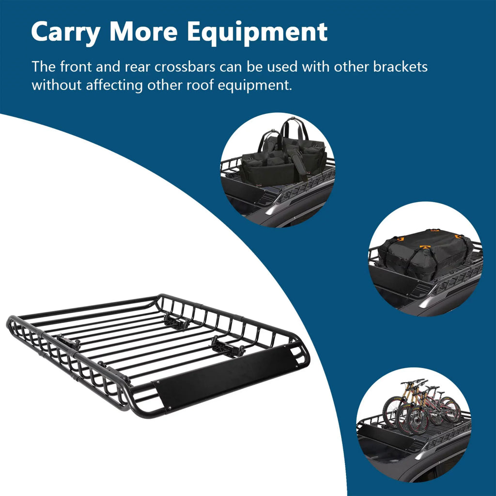 150 Basket & Heavy Truck, Rack Carrier Rooftop Duty Rack, Universal for of 36" lbs Holder, Vehicle Cargo Black x Cargo for Roof Car 45" SUV, Luggage Top