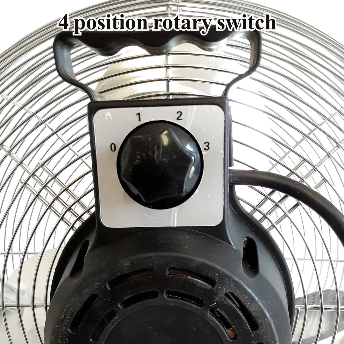 Industrial Fan, Inch Chrome 3 12 Heavy Optimus Duty Speed Aluminum F-4122