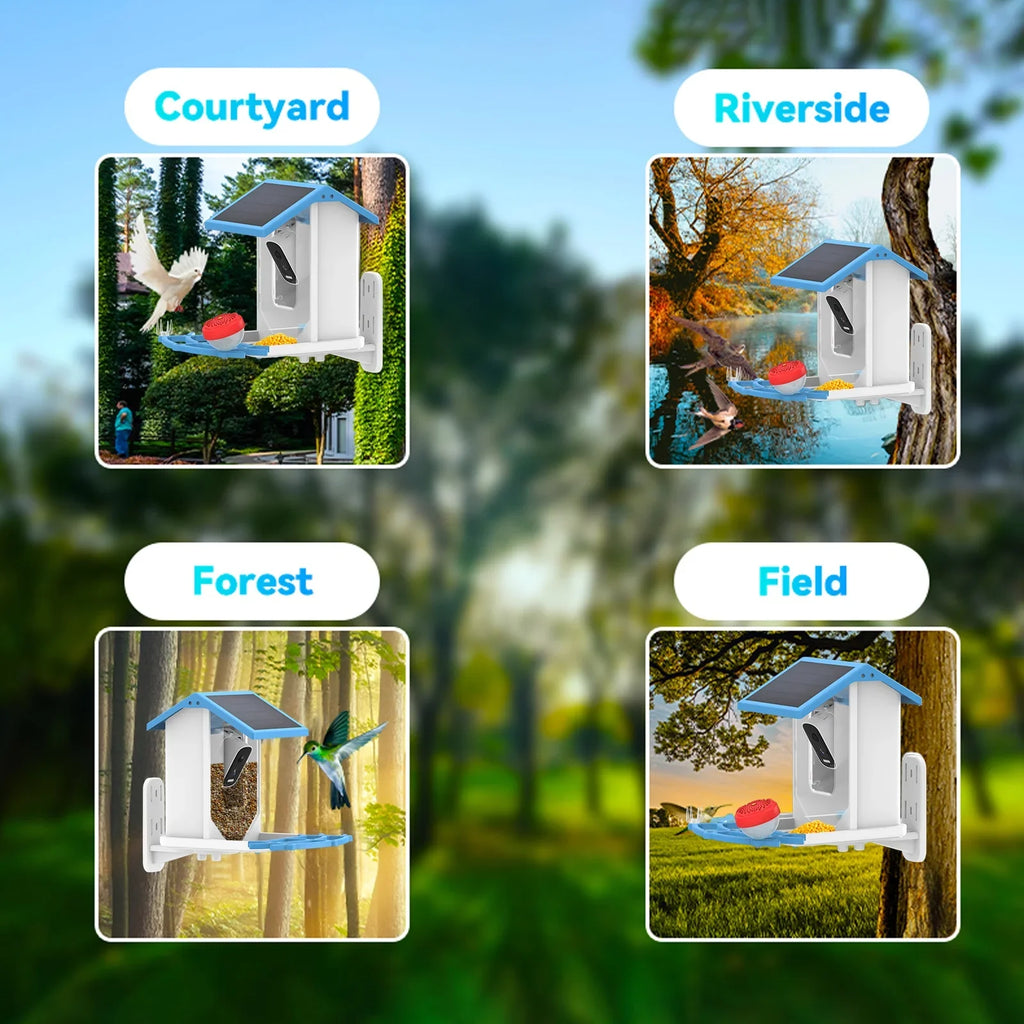 Ip66 Feeder 1080p Feeder Camera Waterproof Low Solar Vision 1080p Vision Real Camera Camera camera,Feeder Solar Capture Camera Nebublu With Camera Feeder Auto Videos