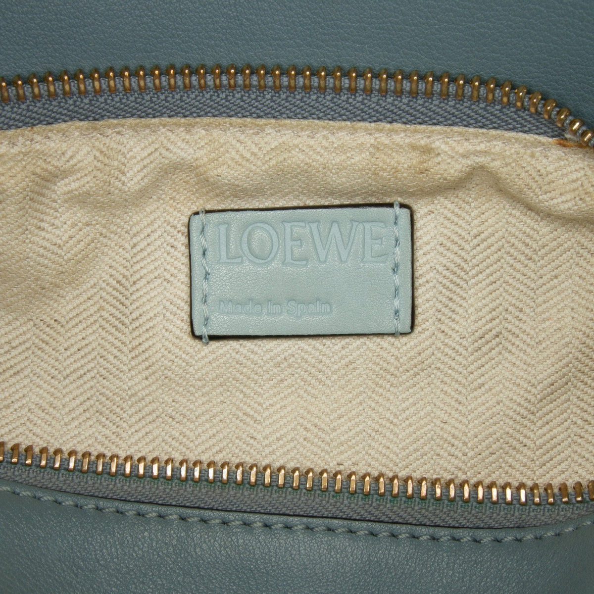 Pre-Owned Bag Small Leather (Good) Puzzle Calf Satchel Unisex LOEWE Authenticated Tricolor