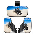 1000 with Clamp Center RZR 900 1.75"-2" View Mirrors Rear Polaris UTV Mirrors Compatible Set X3 Bar Can-Am
