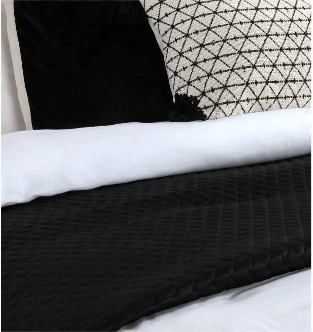Winthrop Black Euro Home Kosas Sham by 100% Sateen