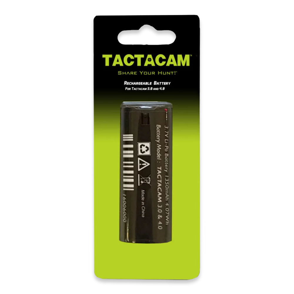 Tactacam 4.0/5.0 3.7V Bl for Li-Po, Rechargeable 1100mAh, Action Camera, Battery