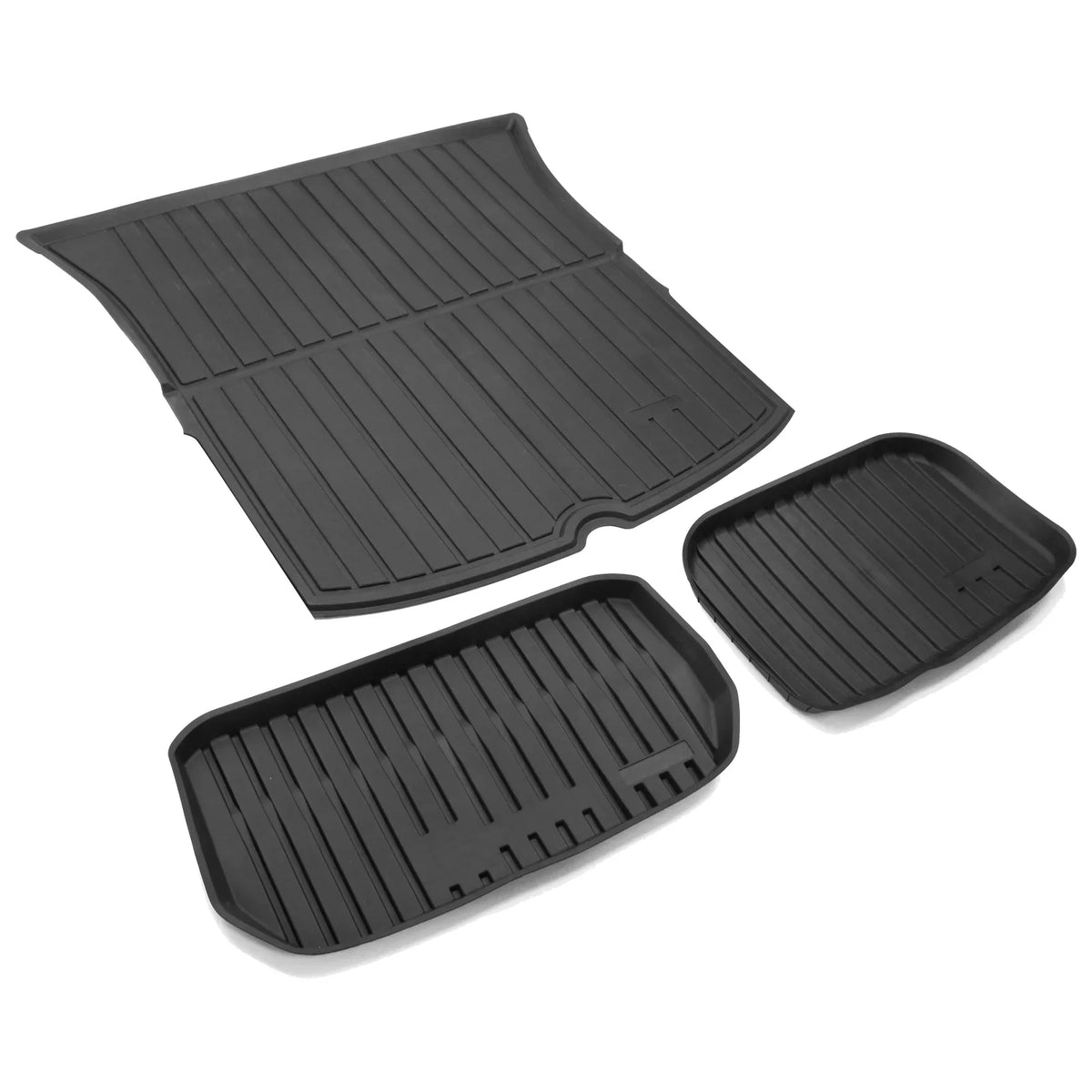 Waterproof TPE Mat Ikon Liner 2020-2023 Injection Cargo All Frunk Weather Model Anti-Slip Storage with Compatible Trunk Accessories Tesla Under Trunk Y Cargo Mats Interior Liner Black Motorsports