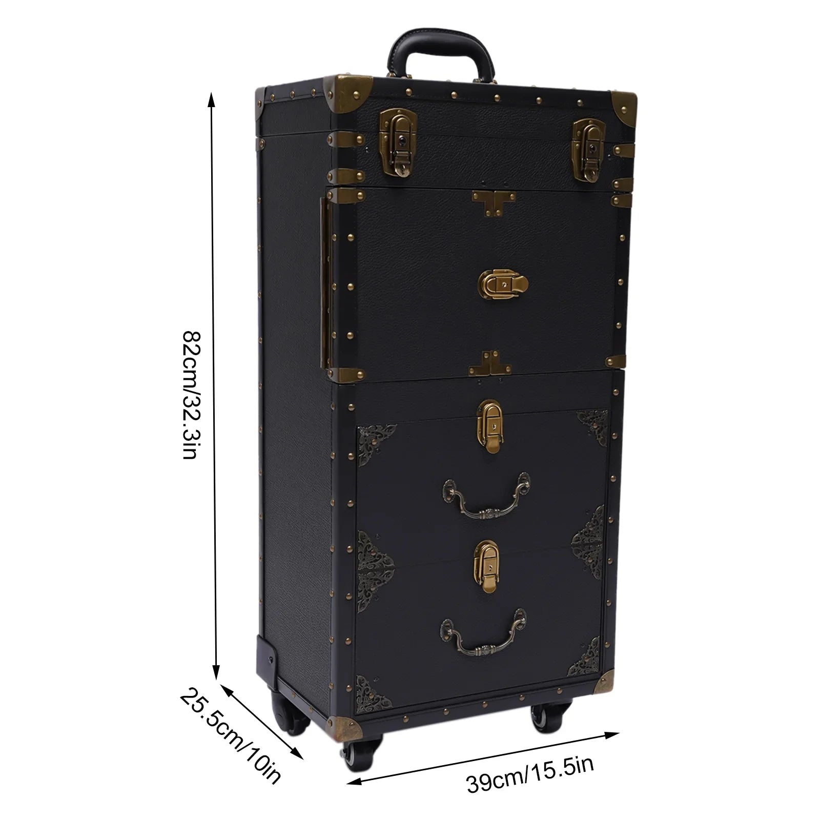 Hair with Trolley Dryer Aiqidi Box Beauty Case Holder Hairdressing Stylist Cosmetic Lockable Organizer Tool Rolling Travel Makeup Salon Train Barber Luggage