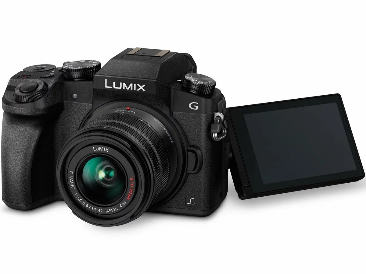 Bundle LUMIX Digital Mirrorless DMC-G7WK PANASONIC Camera G7 Dual Lens 4K