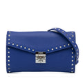 Bag Pre-Owned Crossbody Patricia Unisex Studded (Good) on Authenticated Calf Wallet Chain Leather MCM