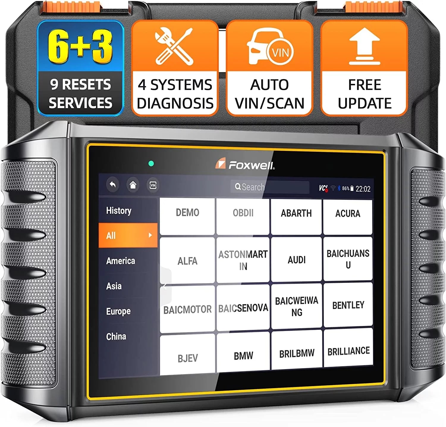 Injector Scanner TPMS BMS Tool DPF Scanner OIL EPB Newest Airbag ABS Automotive Diagnostic Car ABS Code Reset Maintenance Transmission TPS NT716 Four Version Engine OBD2 SAS 9 Reader FOXWELL System