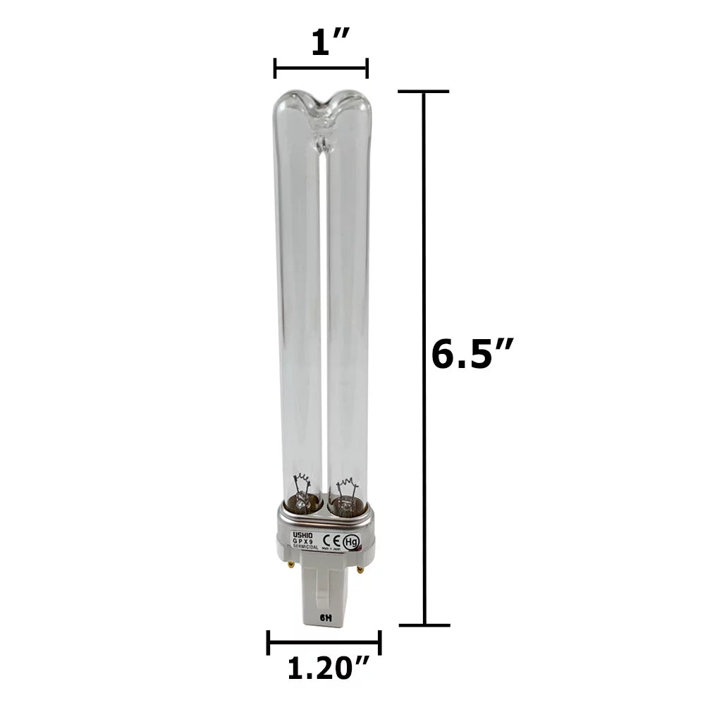 GPX9 USHIO Mercury-Arc Lamp Pressure Low 9W Germicidal