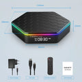 Android 6K Stream 12.0 Player: T95Z Plus Box TV Smart JahyShow 4+128G HD with