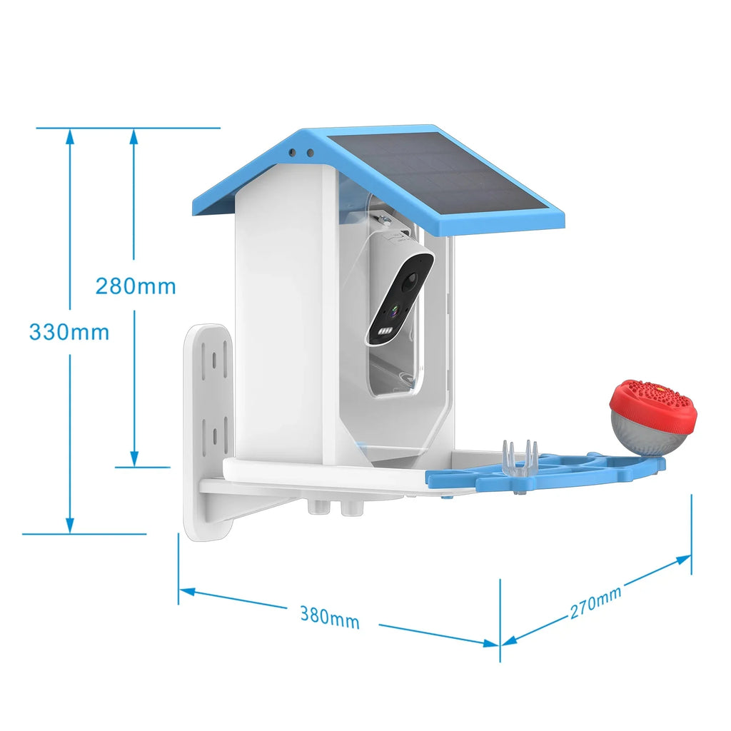 Ip66 Feeder 1080p Feeder Camera Waterproof Low Solar Vision 1080p Vision Real Camera Camera camera,Feeder Solar Capture Camera Nebublu With Camera Feeder Auto Videos