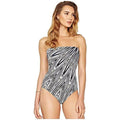 Swimsuit Bandeau Gottex One Piece Women's (10-Medium) Black/White