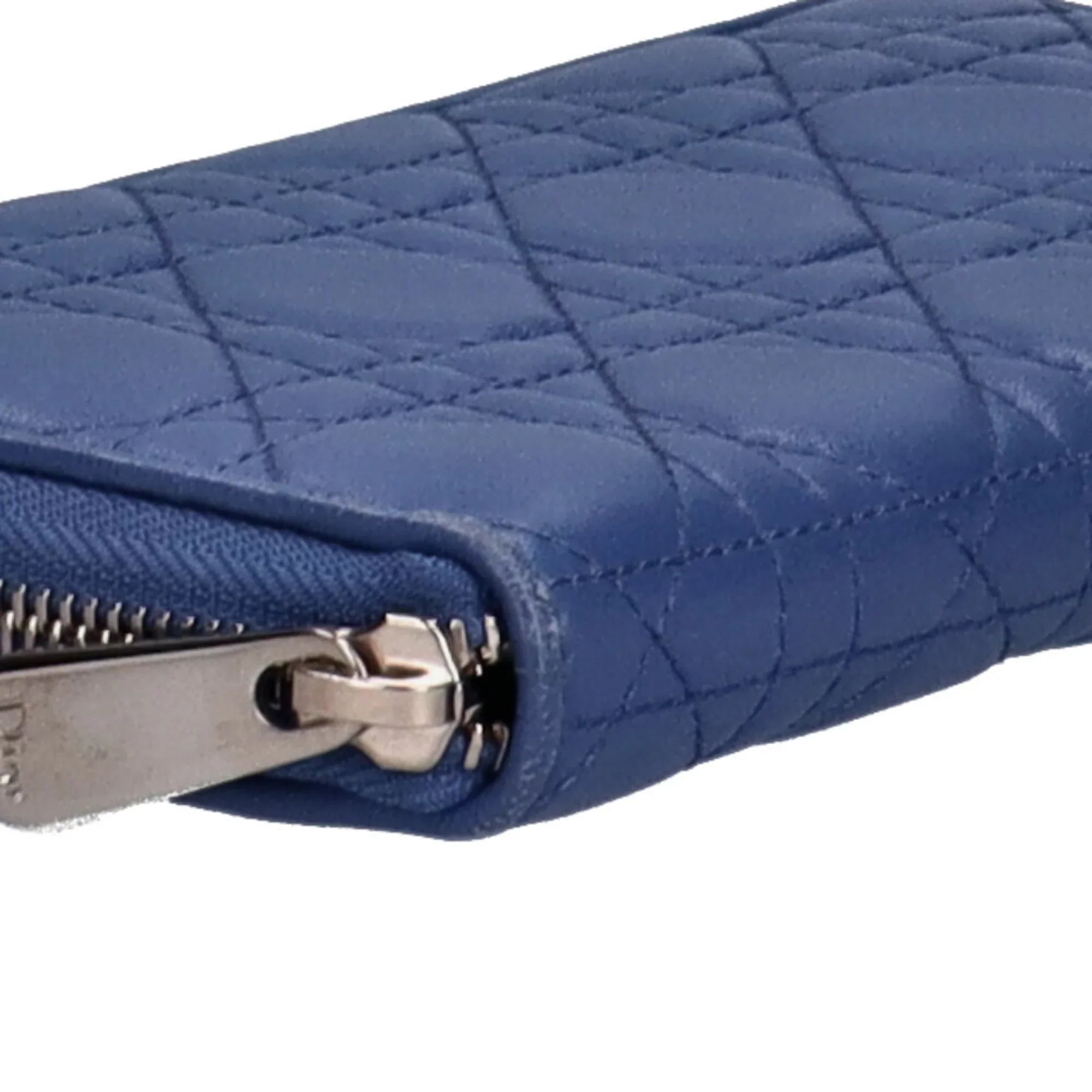 Dior long Pre-Owned Christian wallet (Good) ladies Voyageur lady lambskin