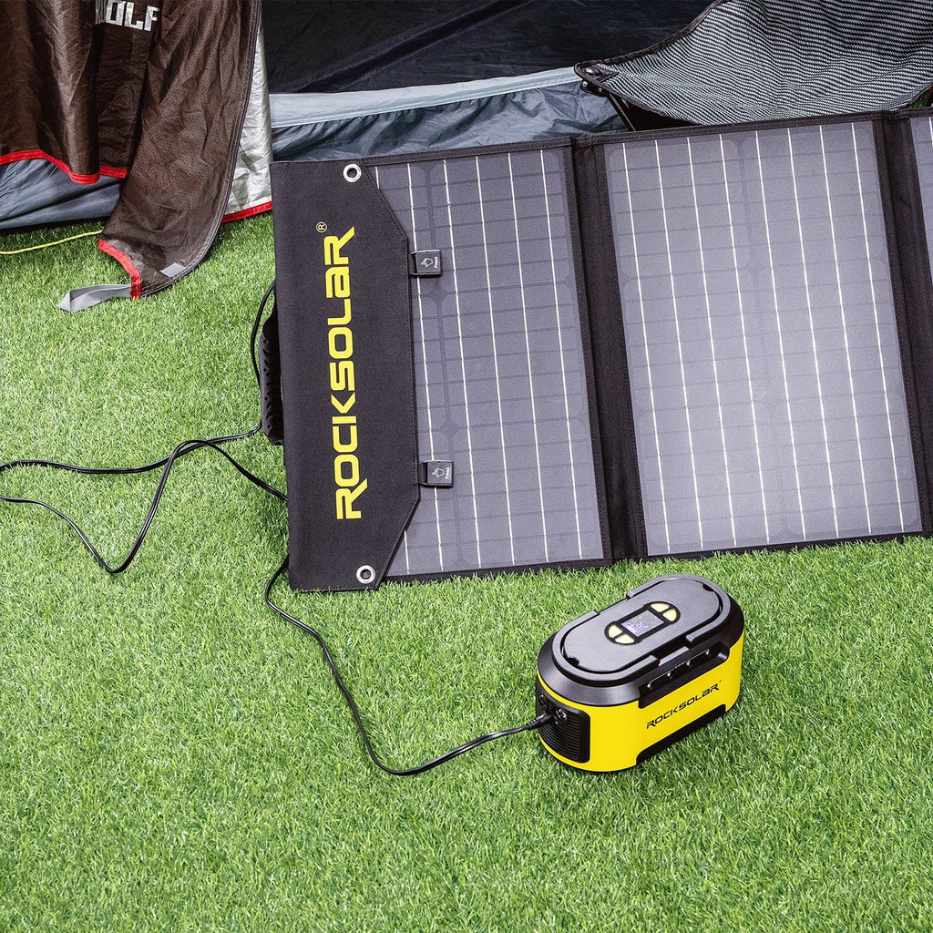 Panel with 30W Station Generator a Solar Power movable 200W Kit Solar Foldable ROCKSOLAR Ready