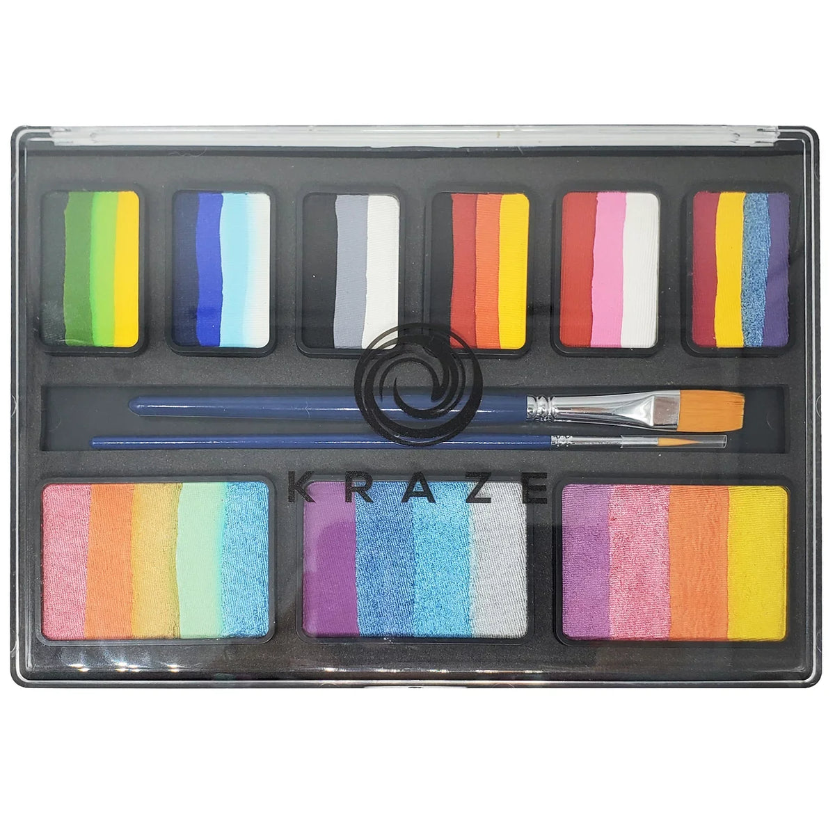 Palette, for Kids Kit Skin, Water Non One Paint Sensitive Painting & Split Face Halloween Celebration Toxic Hypoallergenic, Makeup FX Cake Stroke Party Activated, Safe, Adults Face Professional Kraze