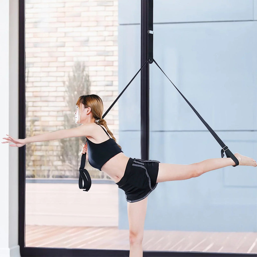 Leg Ballet Sport for Flexibility Premium & or Strap Leg Cheer Stretcher Great Door Leg Flexibility Trainer Stretcher, Gymnastics Equipment Dance Door Stretching Any PMUYBHF Stretching