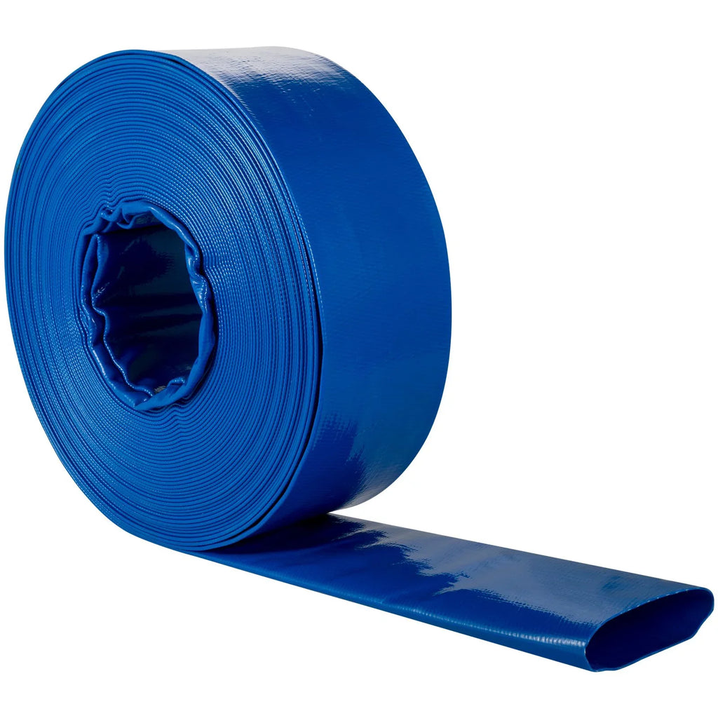 Backwash with x Water Drain & & Swimming Burst-proof, Duty 1-12" 105', Weather-proof VEVOR Flat Hose, Hose, Heavy Clamps, Fabric Pool Transfer, Hose Discharge for Ideal Lay