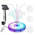 with Fountain Dcenta for Garden Pond Fountains Powered Light Solar Control Remote Bird Bath