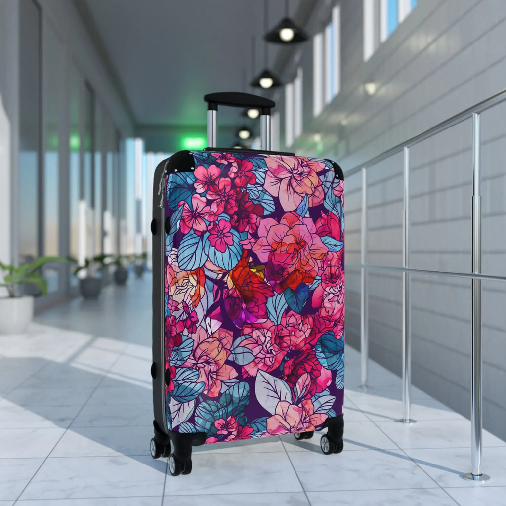 | Floral Suitcase White | Red, Bloomwave Navy, | Hardshell Pink,