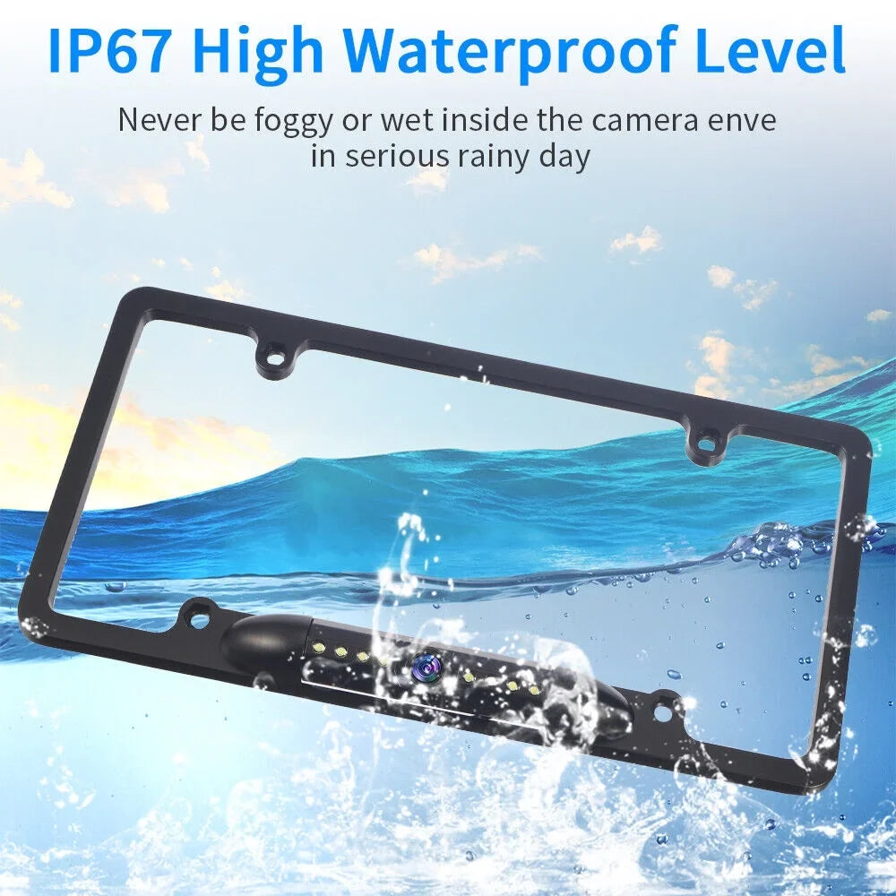 Waterproof Viewing Universal Cars Rear Wired for View American IP68 - - Camera Angle KingFurt Vision Cam Night Backup - 170°