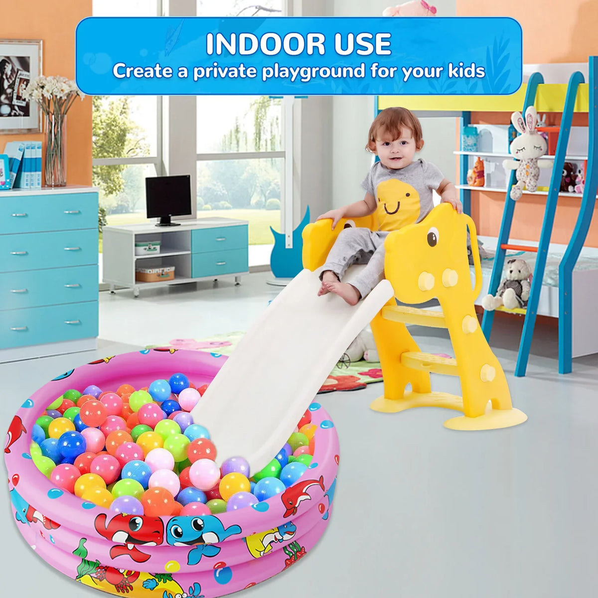 Toddler for Kiddie Pool inflatable Indoor&Outdoor transportable Paddling Water Swimming 47"x12" Kids/Girls/Boys,Pink Baby Round Swimming Center Kids, blow-up Game 3 for Pool Ring Play Pools,