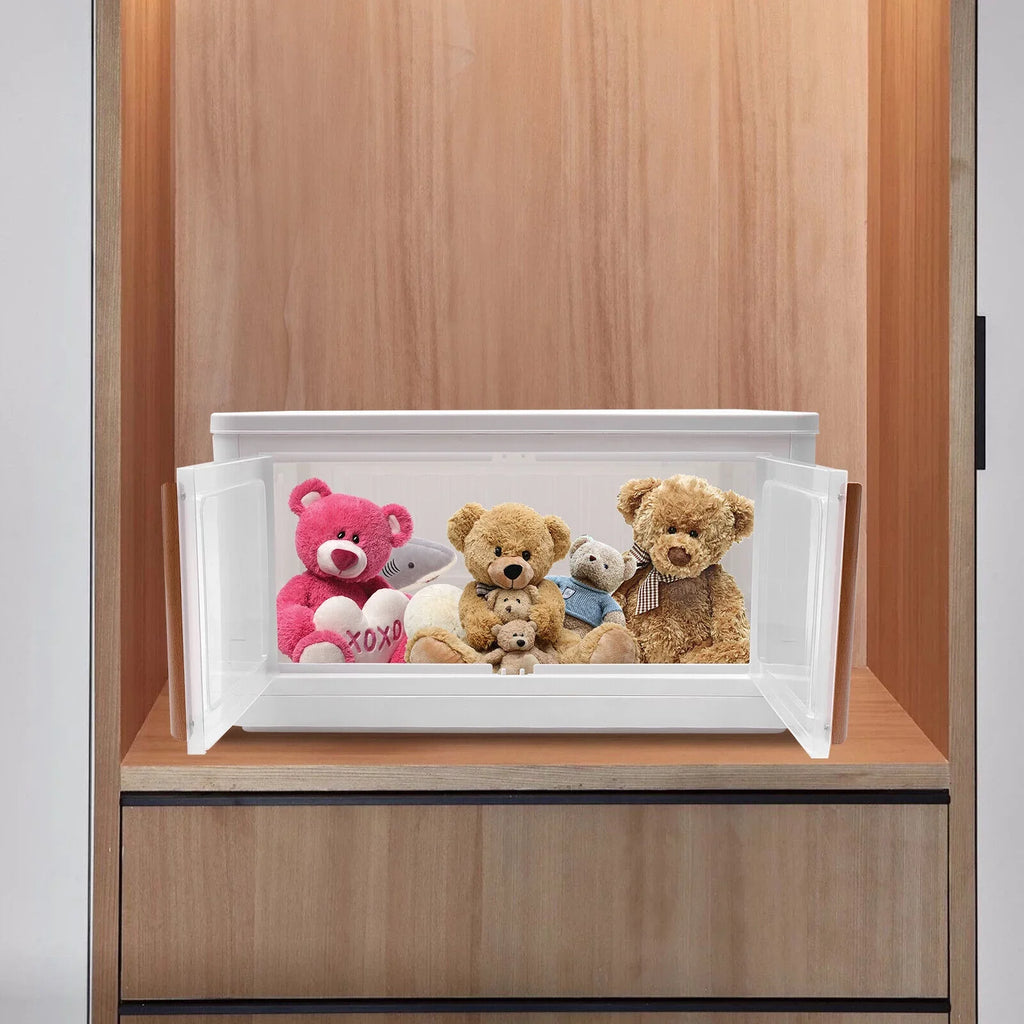 Closet Plastic Storage Collapsible Dorm Car Box Organizer Organizer Stackable