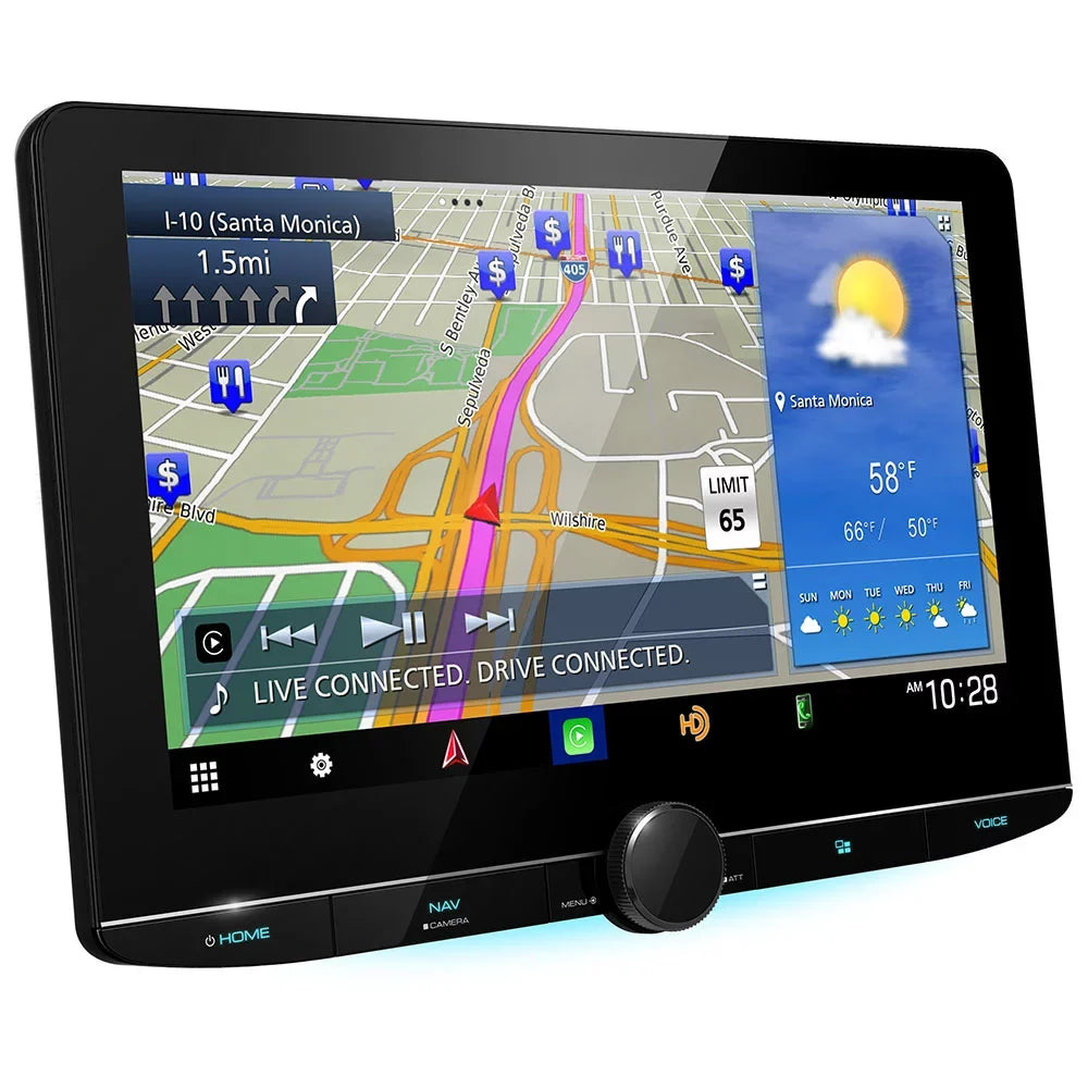 and Universal CMOS-230 DNR1007XR Backup New 10.1" Navigation Receiver Kenwood Camera