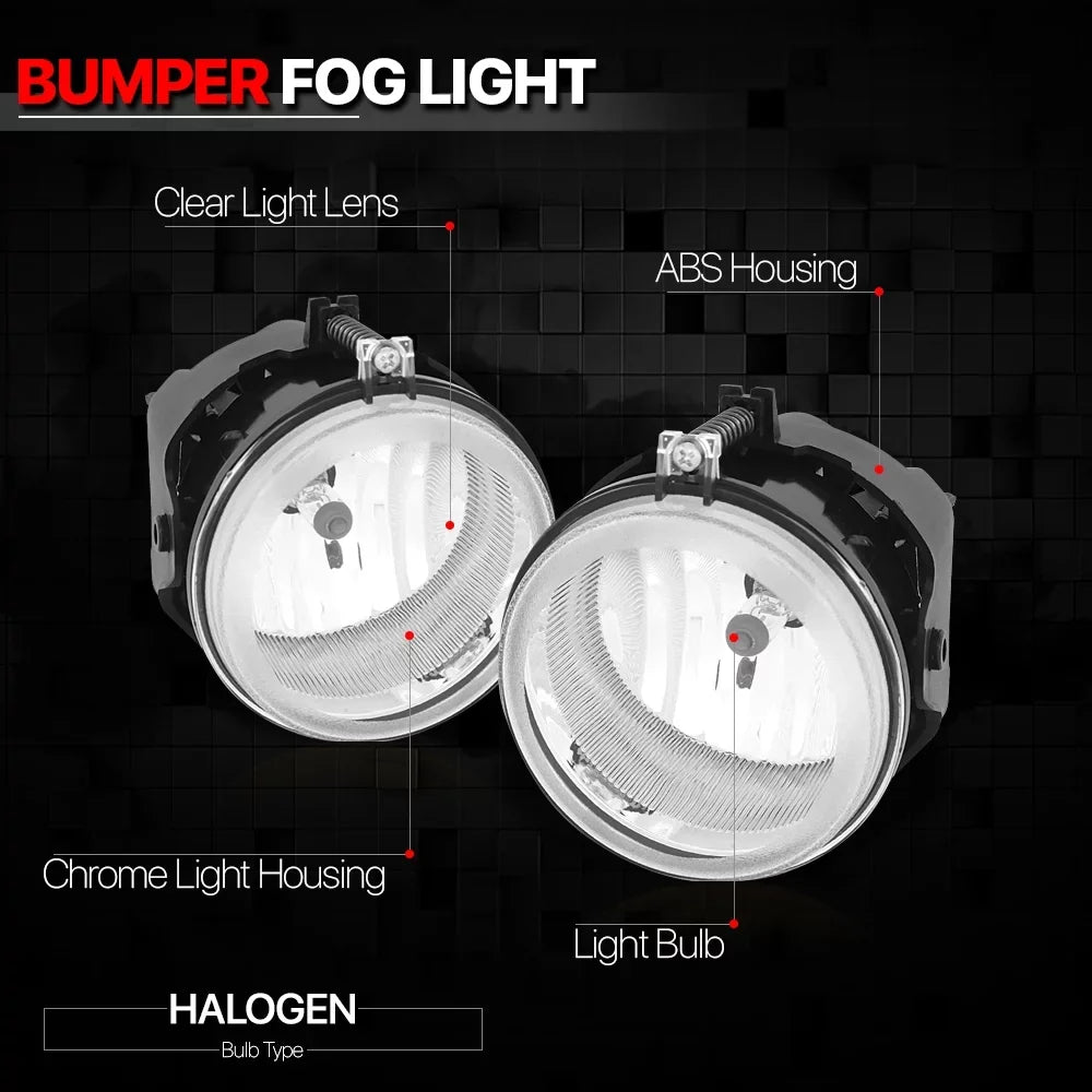 2005-2009 COUNTRY DODGE Dodge CHRYSLER for Challenger/Charger Driving Lens select: GRAND CARAVAN, TOWN Bumper 2008-2010 05-10 Clear Fog Fits Lights Lamps &