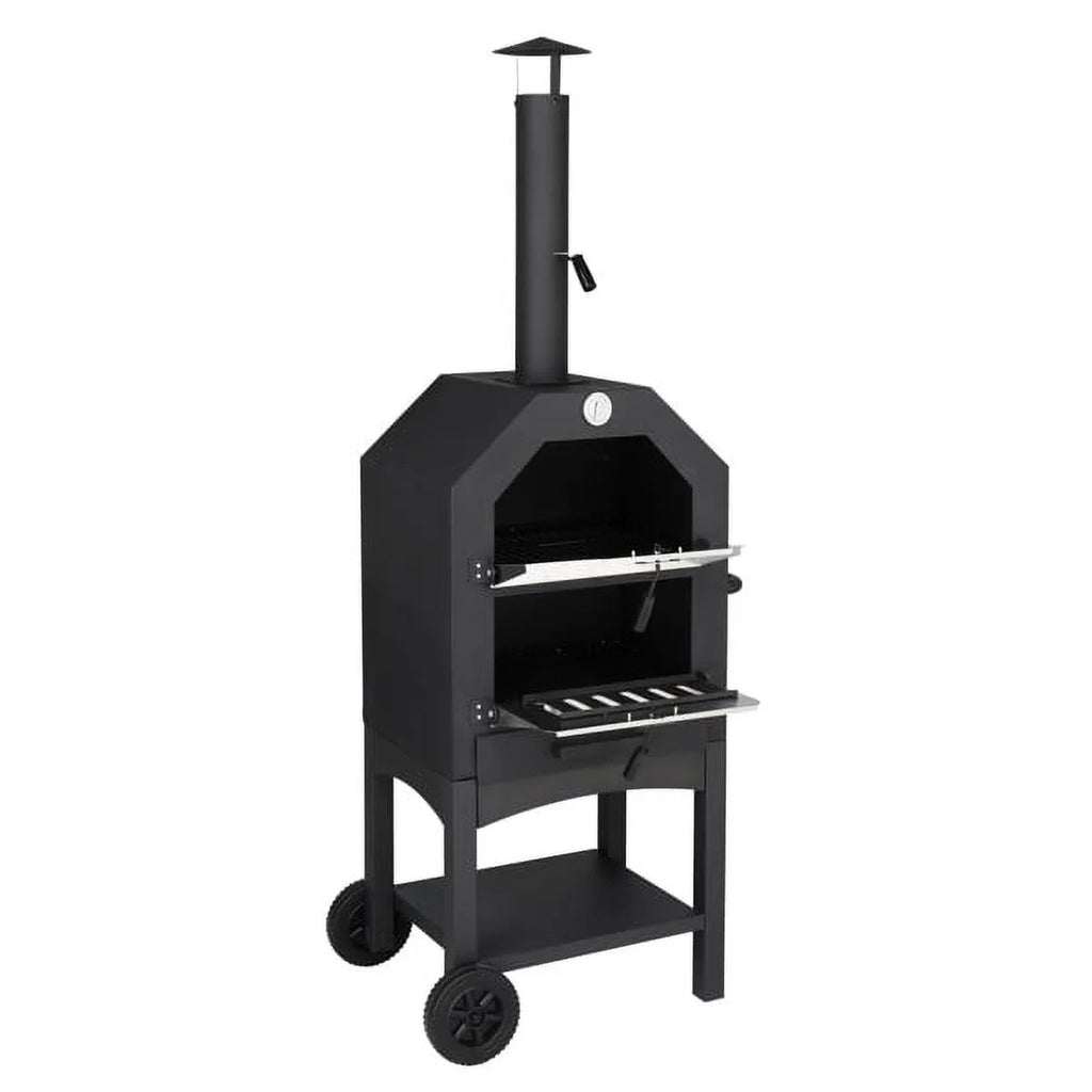 Stone, Camping for Pizza Outdoor Peel, Pizza Rack, Wood and Pizza with Backyard Oven Grill Fithood Fired