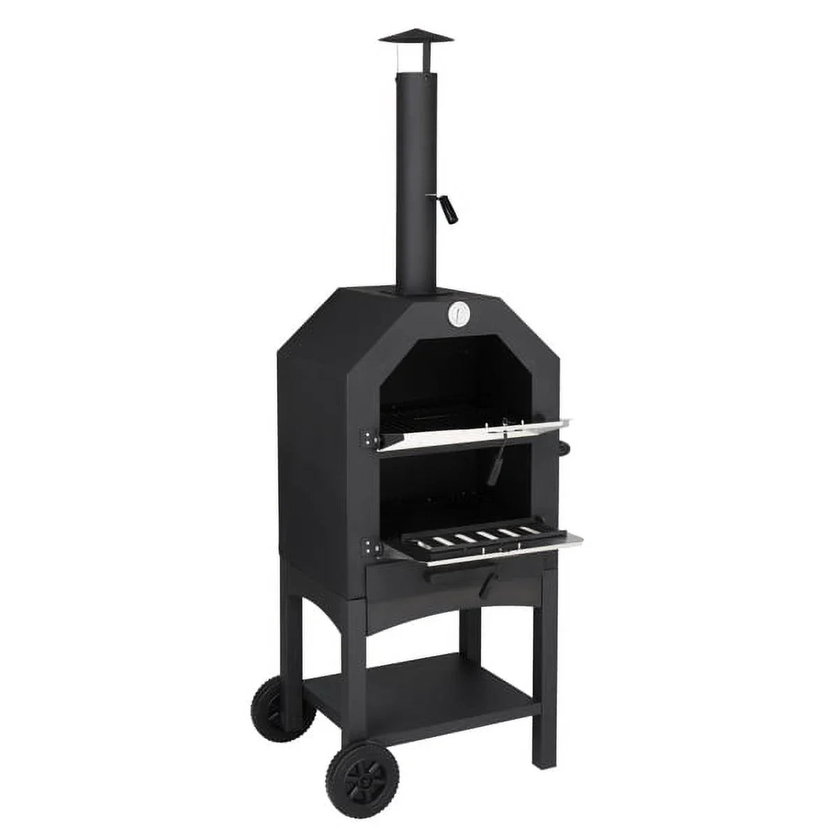 Stone, Camping for Pizza Outdoor Peel, Pizza Rack, Wood and Pizza with Backyard Oven Grill Fithood Fired
