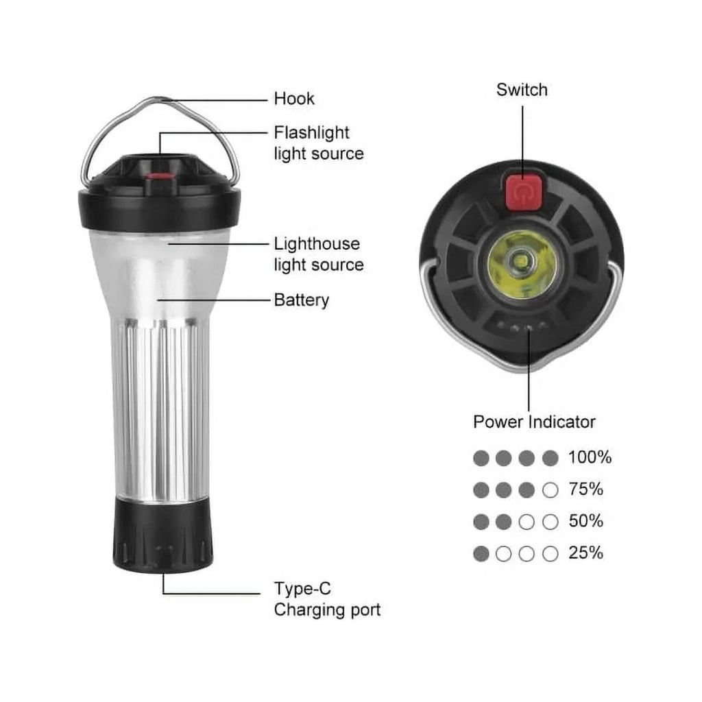 With 5 Modes Lighting Goal Blackdog To Lantern Similar Camping Magnetic Led Lamp Emergency Base 3000Mah Zero Flashlights Lantern
