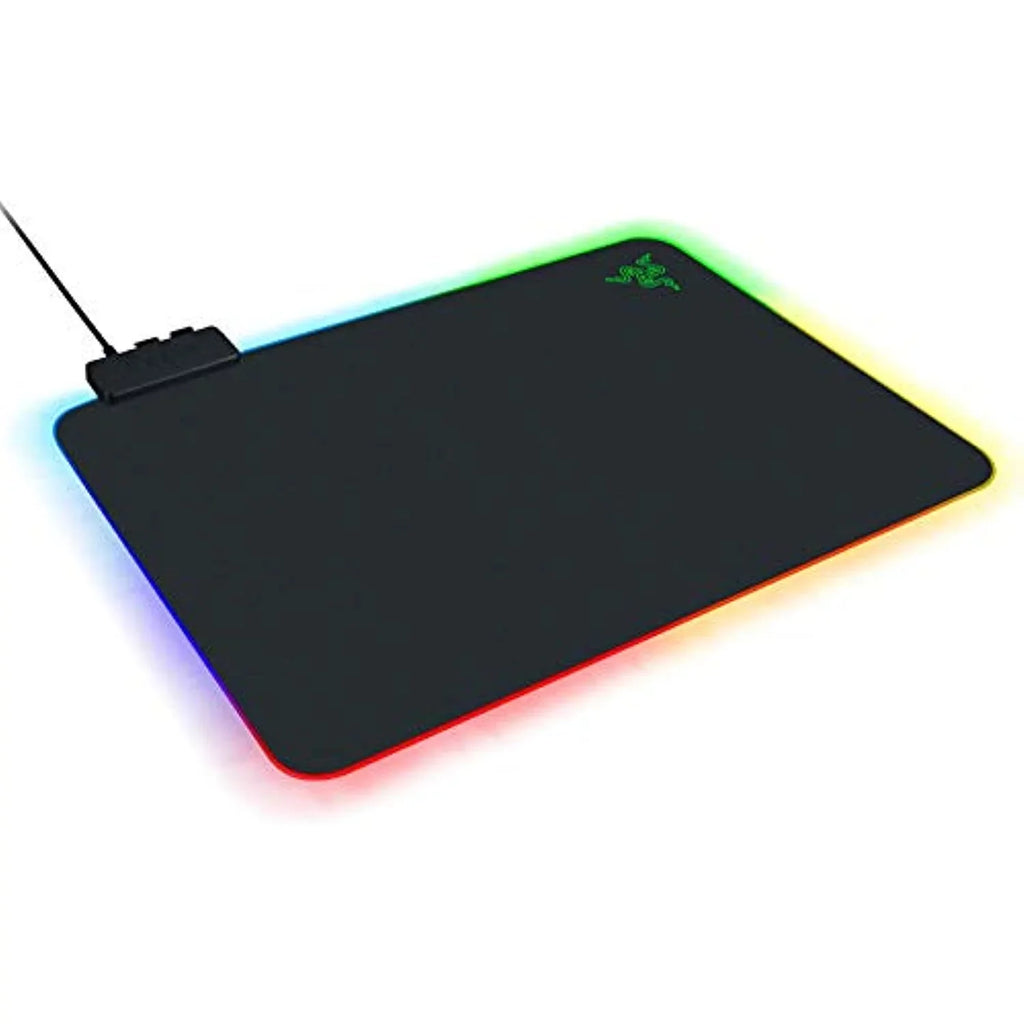 Speed, Hard Pad: Firefly Razer & Built-in Mouse RGB Cable Chroma Non-Slip Control Balanced Base Gaming Lighting, Rubber Management, V2 Customizable