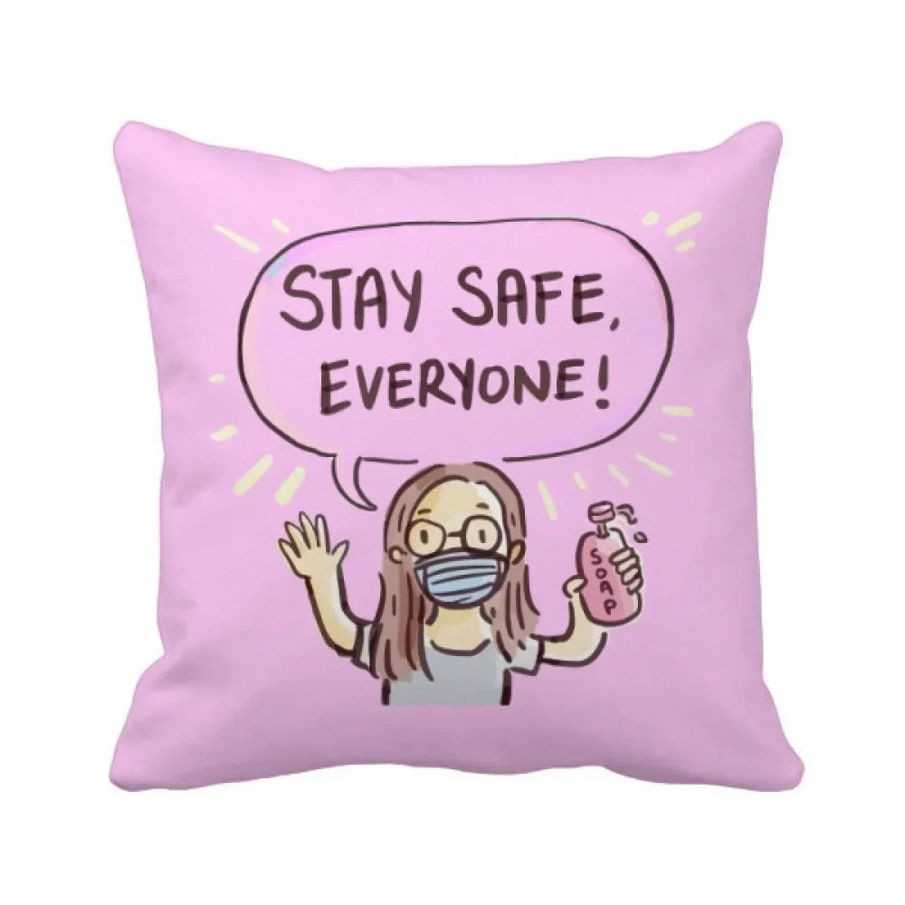 Cushion Throw Pillow Stay Facehead Safe Cover Sofa Everyone Respirator Sleeping