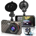 G-Sensor/ Dashboard with Vision, 4inch DVR Lens Cam, Car Wide Motion Dual 1080P and Front Car 480P Camera with 170° Night Rear Driving Dual Detection Dash IPS Display, Recorder Angle, EEEkit Dash