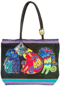 Tote Doggies Shoulder Zipper 18"X5"X15"-Dogs & Top