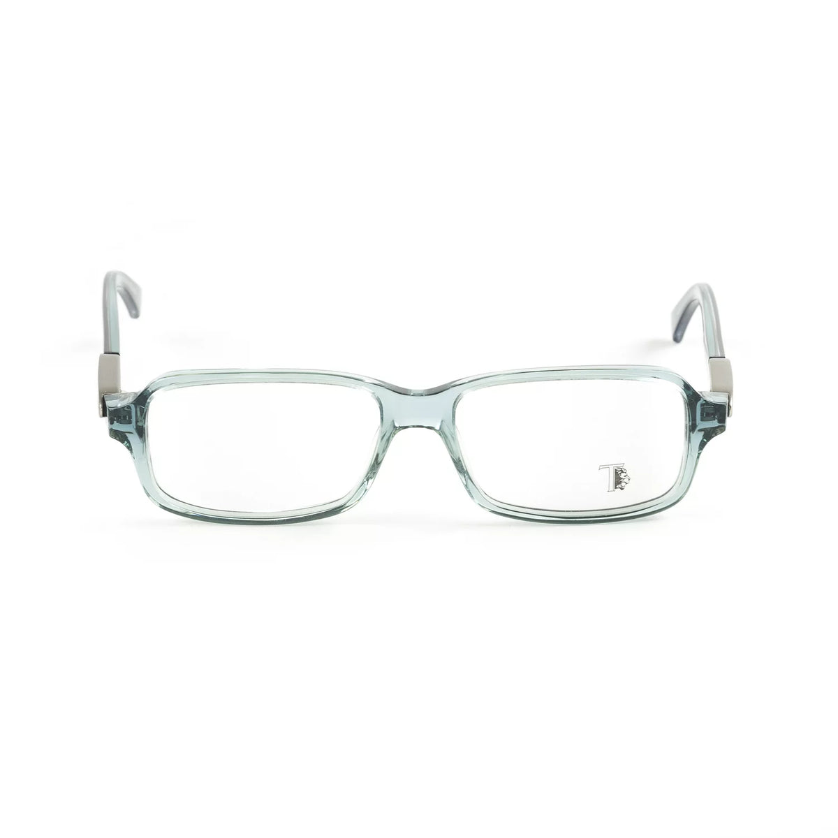 TO5018 Rectangular Turquoise Acetate Tod's Transparent Frames Eyeglass 52mm