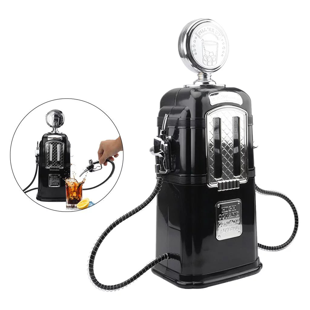 Dual Gas Dispenser Station Pump Gas Dispenser Black Vodka Beverage