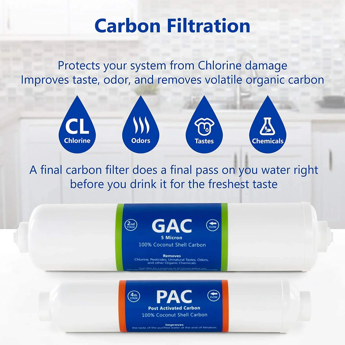 sediment, system osmosis and filter replacement filters filters cartridges connect month filter 3 set gac - 6 reverse pac filter inline countertop set 1?4” carbon quick