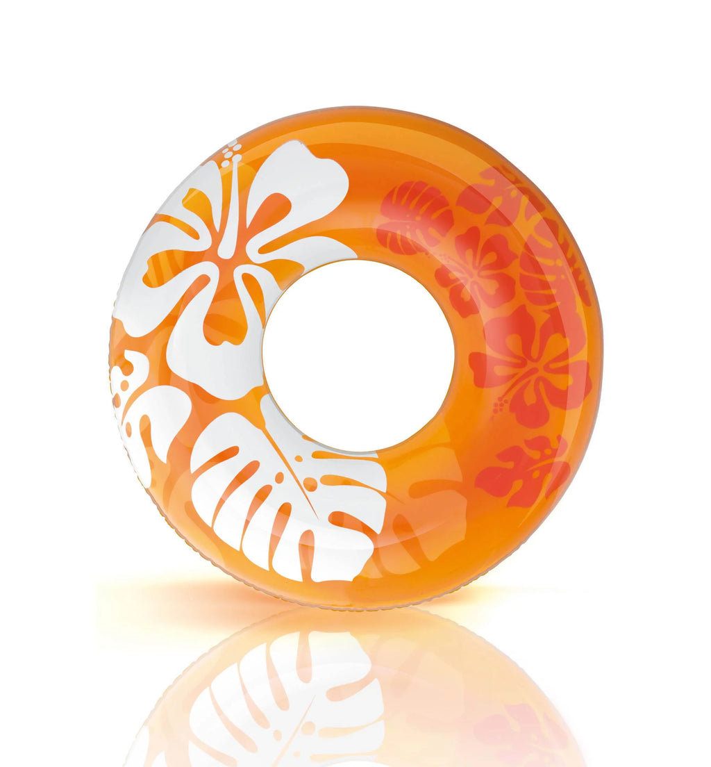 Colorful | Intex blow-up Transparent Swimming 59251EP Tube Pool Raft (6 Pack)